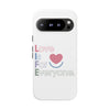 L.I.F.E. "Love is for Everyone" Color Pop Phone Case (White)