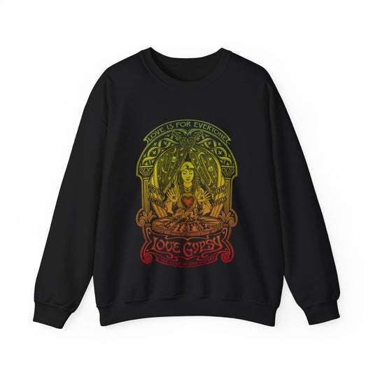 L.I.F.E.® "Love is for Everyone" Love Gypsy Women's Graphic Crewneck Sweatshirt