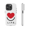 L.I.F.E. "Love is for Everyone" Heart Phone Case (White)