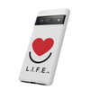 L.I.F.E. "Love is for Everyone" Heart Phone Case (White)