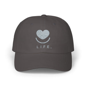 L.I.F.E. Love is for Everyone Embroidered Classic Tonal Dad Hat Dark Grey