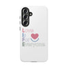 L.I.F.E. "Love is for Everyone" Color Pop Phone Case (White)