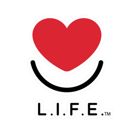 L.I.F.E. "Love is for Everyone" Stick with Love Vinyl Sticker 4x4