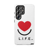 L.I.F.E. "Love is for Everyone" Heart Phone Case (White)