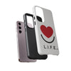 L.I.F.E. "Love is for Everyone" Heart Phone Case (White)