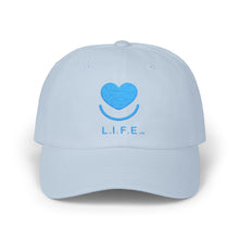 L.I.F.E. Love is for Everyone Embroidered Classic Tonal Dad Hat Light Blue