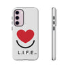 L.I.F.E. "Love is for Everyone" Heart Phone Case (White)