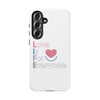 L.I.F.E. "Love is for Everyone" Color Pop Phone Case (White)