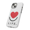 L.I.F.E. "Love is for Everyone" Heart Phone Case (White)