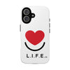 L.I.F.E. "Love is for Everyone" Heart Phone Case (White)