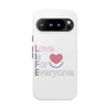 L.I.F.E. "Love is for Everyone" Color Pop Phone Case (White)