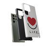L.I.F.E. "Love is for Everyone" Heart Phone Case (White)