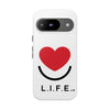 L.I.F.E. "Love is for Everyone" Heart Phone Case (White)