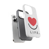 L.I.F.E. "Love is for Everyone" Heart Phone Case (White)