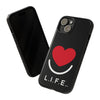 L.I.F.E. "Love is for Everyone" Heart Phone Case (Black)
