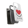 L.I.F.E. "Love is for Everyone" Heart Phone Case (White)