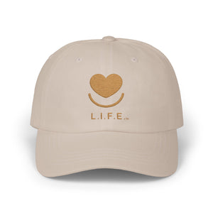 L.I.F.E. Love is for Everyone Embroidered Classic Tonal Dad Hat Stone