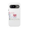 L.I.F.E. "Love is for Everyone" Color Pop Phone Case (White)