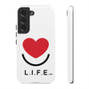 L.I.F.E. "Love is for Everyone" Heart Phone Case (White)