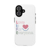 L.I.F.E. "Love is for Everyone" Color Pop Phone Case (White)
