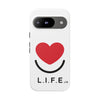 L.I.F.E. "Love is for Everyone" Heart Phone Case (White)
