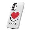 L.I.F.E. "Love is for Everyone" Heart Phone Case (White)