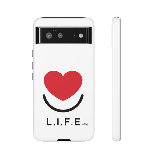 L.I.F.E. "Love is for Everyone" Heart Phone Case (White)