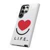 L.I.F.E. "Love is for Everyone" Heart Phone Case (White)