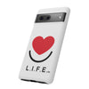 L.I.F.E. "Love is for Everyone" Heart Phone Case (White)