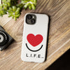 L.I.F.E. "Love is for Everyone" Heart Phone Case (White)