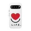 L.I.F.E. "Love is for Everyone" Heart Phone Case (White)