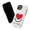 L.I.F.E. "Love is for Everyone" Heart Phone Case (White)