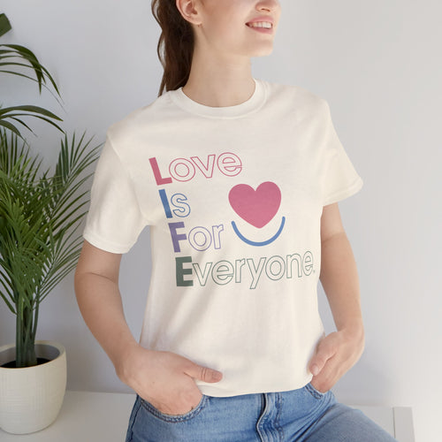 Women's L.I.F.E. Love is for Everyone Color Pop Tee