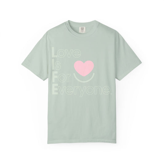 L.I.F.E. "Love is for Everyone" Colorful Expressions Men's Graphic T-Shirt