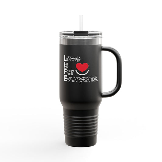 L.I.F.E.®"Love is for Everyone" Joy to Go Insulated Travel Mug 40oz
