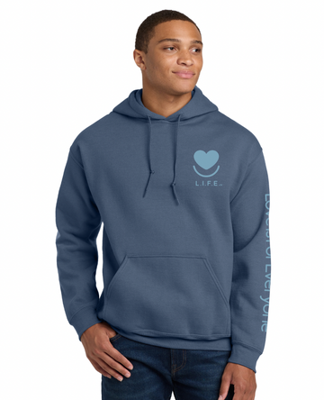 Men's/Unisex L.I.F.E.® "Love is for Everyone" Soft Focus Tonal Crewneck Sweatshirt