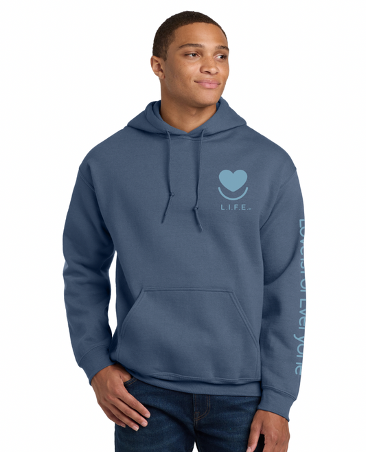 Men's/Unisex L.I.F.E.® "Love is for Everyone" Soft Focus Tonal Crewneck Sweatshirt