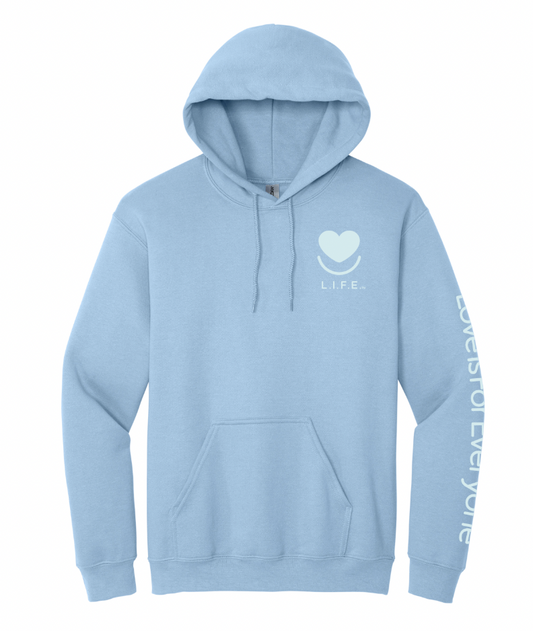 Men's/Unisex L.I.F.E.® "Love is for Everyone" Soft Focus Tonal Crewneck Sweatshirt