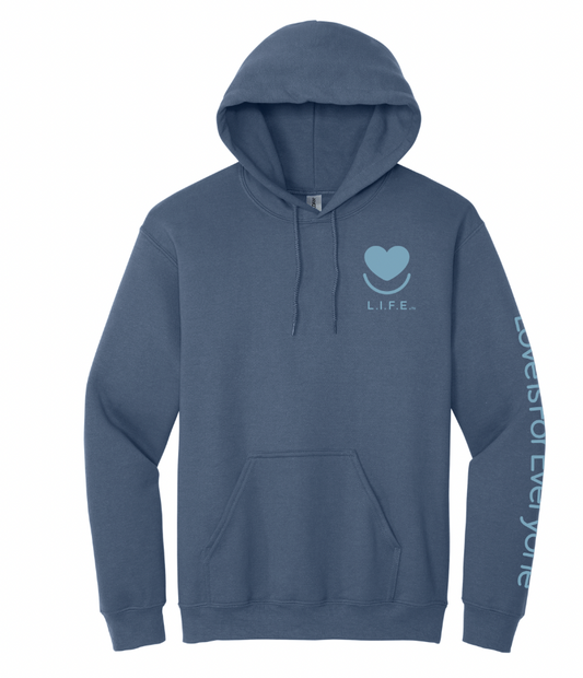 Men's/Unisex L.I.F.E.® "Love is for Everyone" Soft Focus Tonal Crewneck Sweatshirt