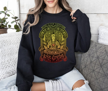 L.I.F.E.® "Love is for Everyone" Love Gypsy Women's Graphic Crewneck Sweatshirt