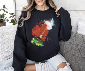 L.I.F.E.® "Love is for Everyone" Koi Dove Women's Graphic Crewneck Sweatshirt