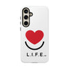 L.I.F.E. "Love is for Everyone" Heart Phone Case (White)