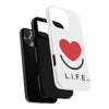 L.I.F.E. "Love is for Everyone" Heart Phone Case (White)