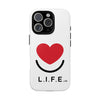 L.I.F.E. "Love is for Everyone" Heart Phone Case (White)