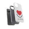 L.I.F.E. "Love is for Everyone" Heart Phone Case (White)
