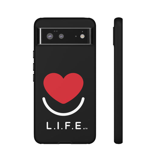 L.I.F.E. "Love is for Everyone" Heart Phone Case (Black)