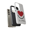 L.I.F.E. "Love is for Everyone" Heart Phone Case (White)