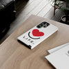 L.I.F.E. "Love is for Everyone" Heart Phone Case (White)
