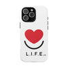 L.I.F.E. "Love is for Everyone" Heart Phone Case (White)