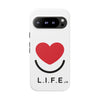 L.I.F.E. "Love is for Everyone" Heart Phone Case (White)
